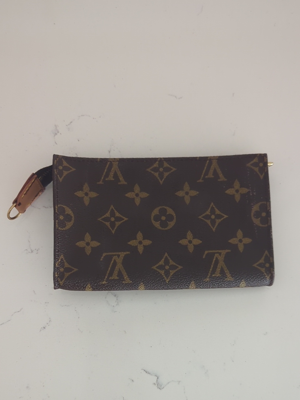 Louis Vuitton Monogram Canvas Zip Pouch in Brown and Tan